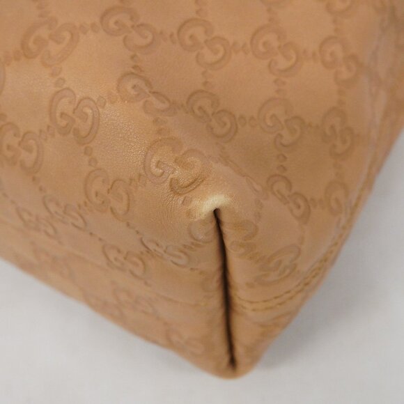 GUCCI Authentic Brown Leather Bag - Picture 6 of 13